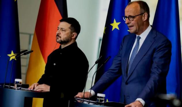 当着泽连斯基的面，默茨开始赶人了：德国境内适龄的乌克兰男性都回家吧！